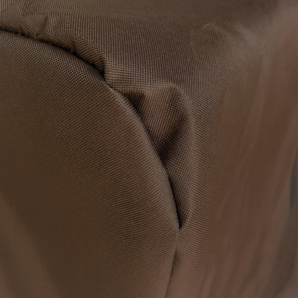 Tuinbankhoes gelijke zijden 600D Luxe Donker Bruin