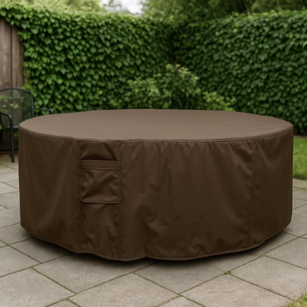 Tuinsethoes rond 600D Luxe Donker Bruin