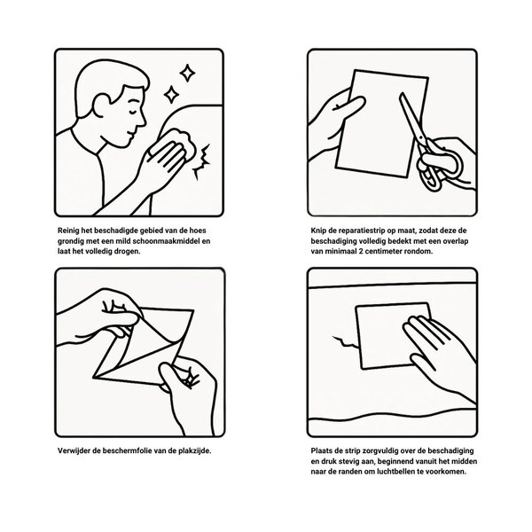 PVC Afdekzeil Reparatiestrip