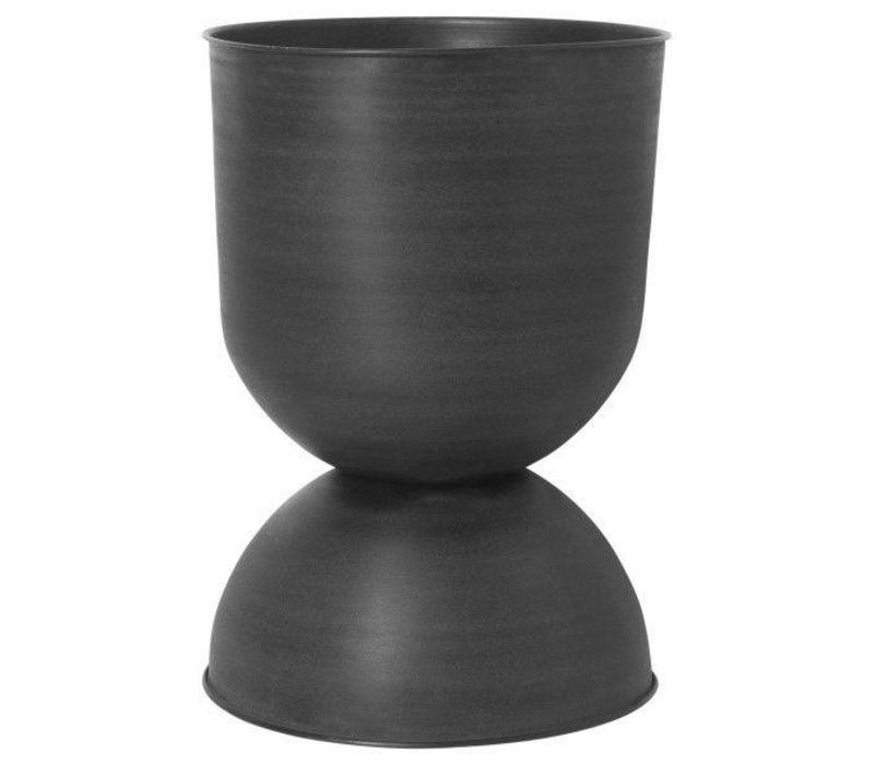 ferm LIVING Hourglass Pot Large Zwart