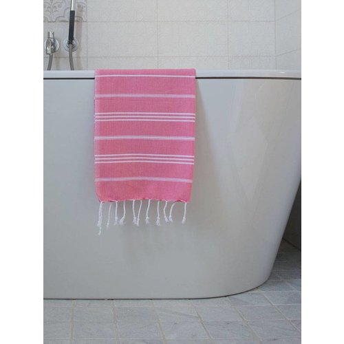 Ottomania hammam handdoek Ottomania 50x100cm zuurstokroze Ottomania hammam handdoek Ottomania 50x100cm zuurstokroze