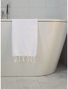hammam handdoek Ottomania 50x100cm wit glanzend - kleine hamamdoek
