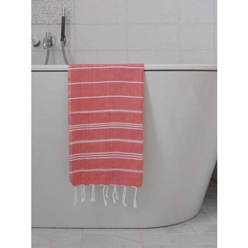 Ottomania hammam handdoek Ottomania 50x100cm steenrood Ottomania hammam handdoek Ottomania 50x100cm steenrood