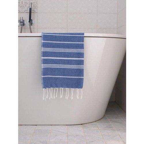 Ottomania hammam handdoek Ottomania 50x100cm parlementblauw 