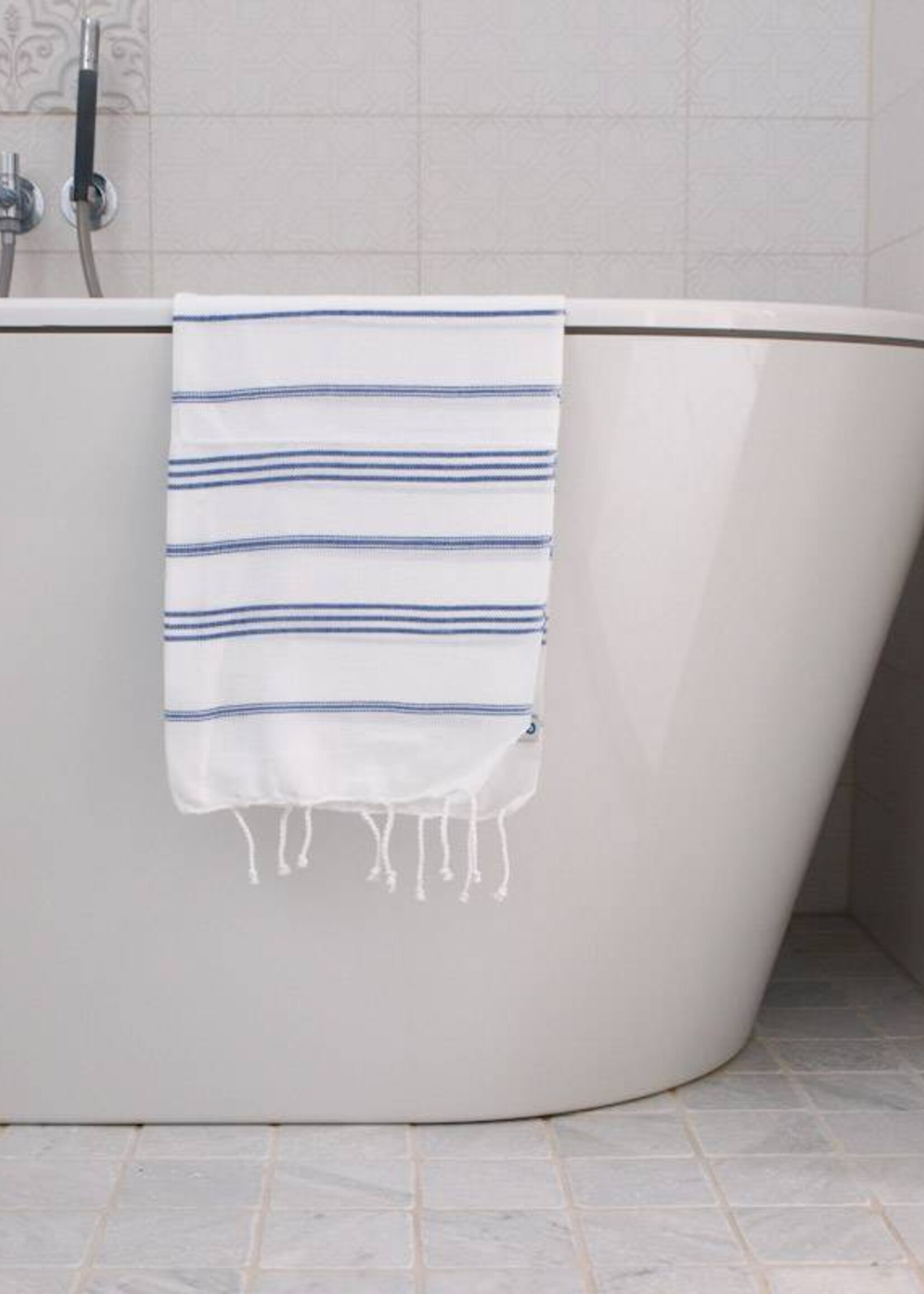 Ottomania hammam handdoek Ottomania 50x100cm parlementblauw - kleine hamamdoek