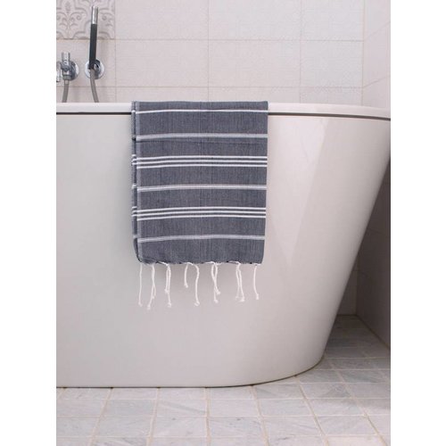 Ottomania hammam handdoek Ottomania 50x100cm marineblauw Ottomania hammam handdoek Ottomania 50x100cm marineblauw