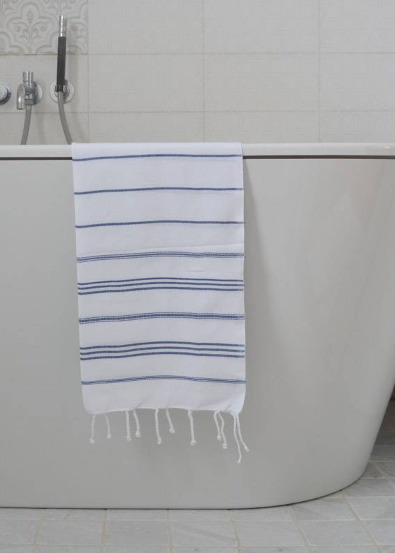 Ottomania hammam handdoek Ottomania 50x100cm marineblauw - kleine hamamdoek