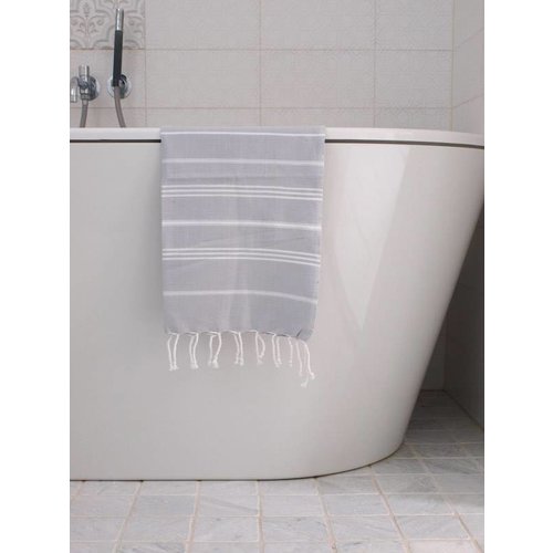 Ottomania hammam handdoek Ottomania 50x100cm lichtgrijs Ottomania hammam handdoek Ottomania 50x100cm lichtgrijs