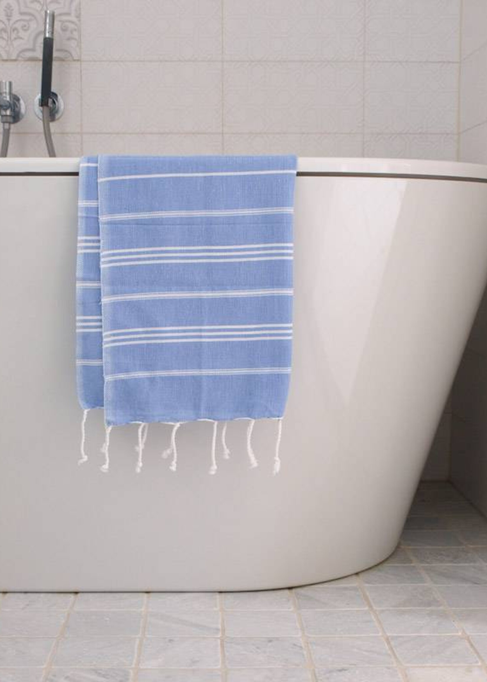 Ottomania hammam handdoek Ottomania 50x100cm lavendelblauw - kleine hamamdoek