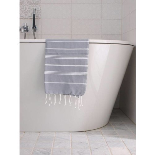 Ottomania hammam handdoek Ottomania 50x100cm grijs Ottomania hammam handdoek Ottomania 50x100cm grijs