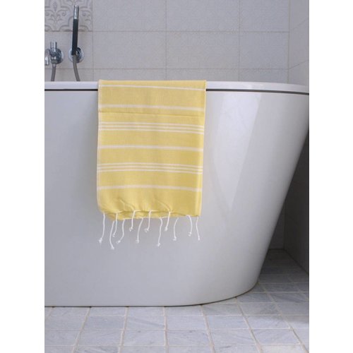 Ottomania hammam handdoek Ottomania 50x100cm geel Ottomania hammam handdoek Ottomania 50x100cm geel