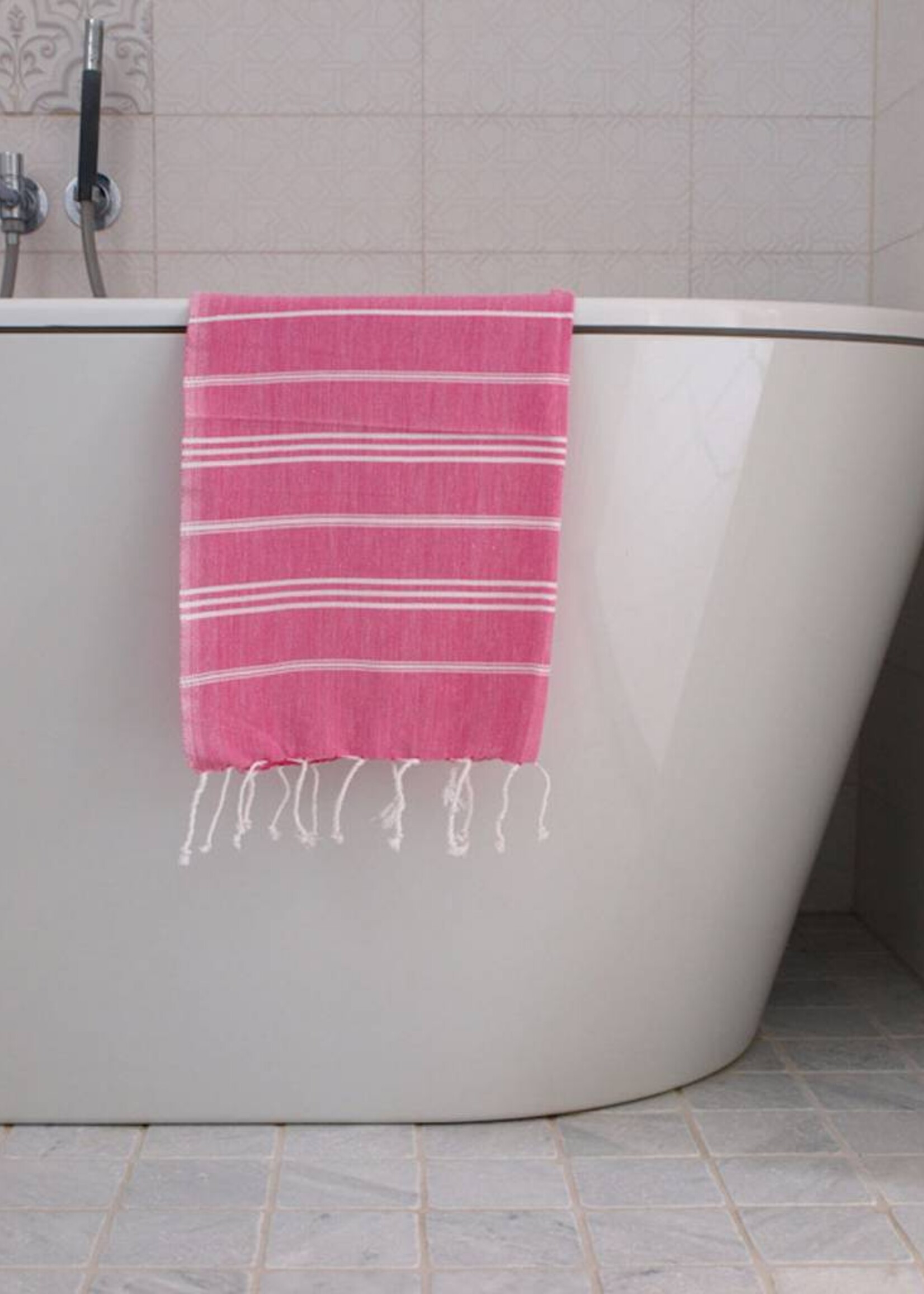 Ottomania hammam handdoek Ottomania 50x100cm fuchsia - kleine hamamdoek