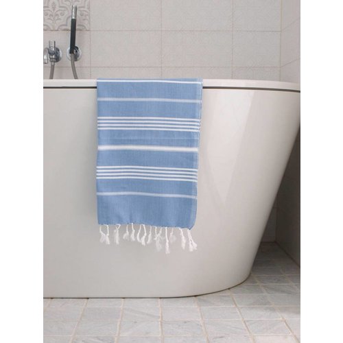 Ottomania hammam handdoek Ottomania 50x100cm blauw Ottomania hammam handdoek Ottomania 50x100cm blauw