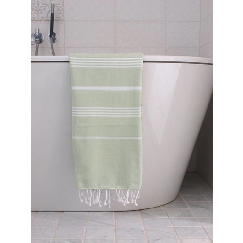 Ottomania Hamamdoek Ottomania 100 x 170 cm lichtgroen Ottomania Hamamdoek Ottomania 100 x 170 cm lichtgroen
