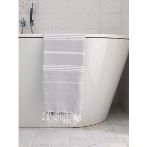 Ottomania Hamamdoek Ottomania 100 x 170 cm lichtgrijs Ottomania Hamamdoek Ottomania 100 x 170 cm lichtgrijs