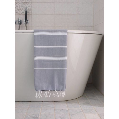 Ottomania Hamamdoek Ottomania 100 x 170 cm grijs Ottomania Hamamdoek Ottomania 100 x 170 cm grijs