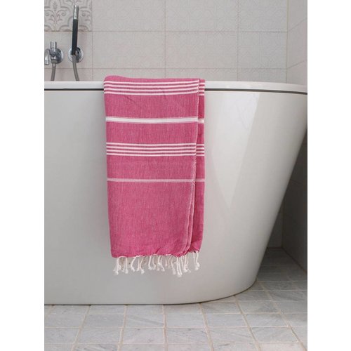 Ottomania Hamamdoek Ottomania 100 x 170 cm fuchsia Ottomania Hamamdoek Ottomania 100 x 170 cm fuchsia