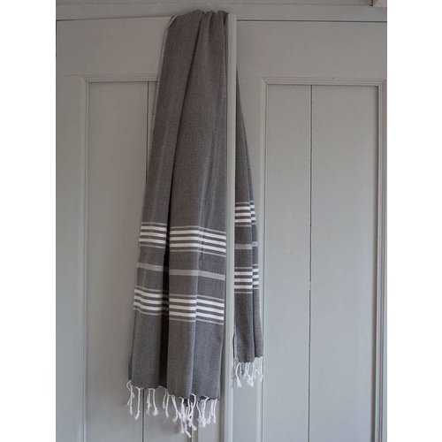 Ottomania Hamamdoek Ottomania 100 x 210 cm zwart Ottomania Hamamdoek Ottomania 100 x 210 cm zwart
