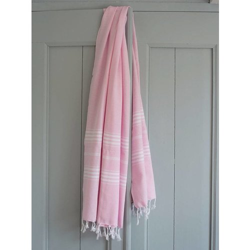 Ottomania Hamamdoek Ottomania 100 x 210 cm roze Ottomania Hamamdoek Ottomania 100 x 210 cm roze