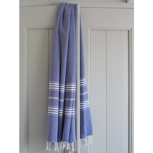 Ottomania Hamamdoek Ottomania 100 x 210 cm parlementblauw Ottomania Hamamdoek Ottomania 100 x 210 cm parlementblauw