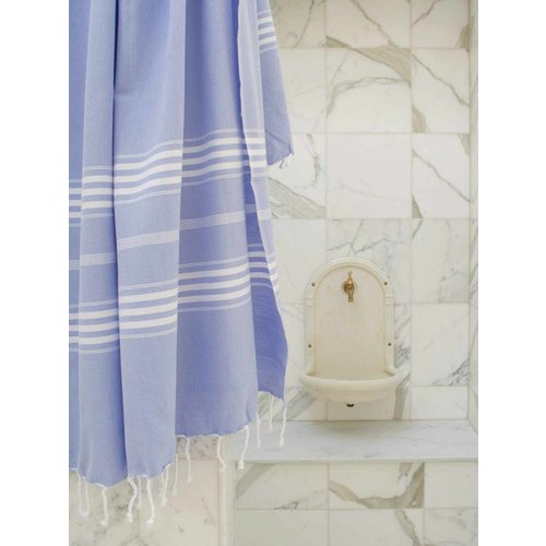 Ottomania Hamamdoek Ottomania 100 x 210 cm lavendelblauw Ottomania Hamamdoek Ottomania 100 x 210 cm lavendelblauw