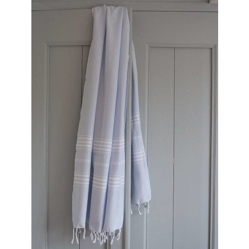Ottomania Hamamdoek Ottomania 100 x 210 cm lichtblauw Ottomania Hamamdoek Ottomania 100 x 210 cm lichtblauw