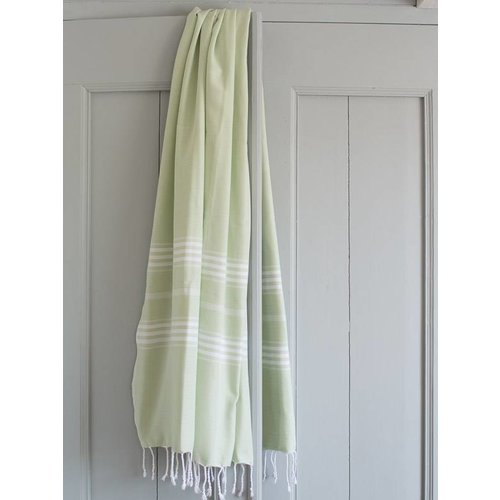 Ottomania Hamamdoek Ottomania 100 x 210 cm lichtgroen Ottomania Hamamdoek Ottomania 100 x 210 cm lichtgroen