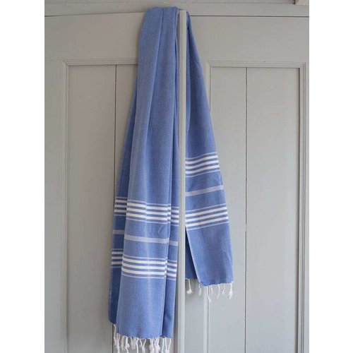 Ottomania Hamamdoek Ottomania 100 x 210 cm grieksblauw Ottomania Hamamdoek Ottomania 100 x 210 cm grieksblauw