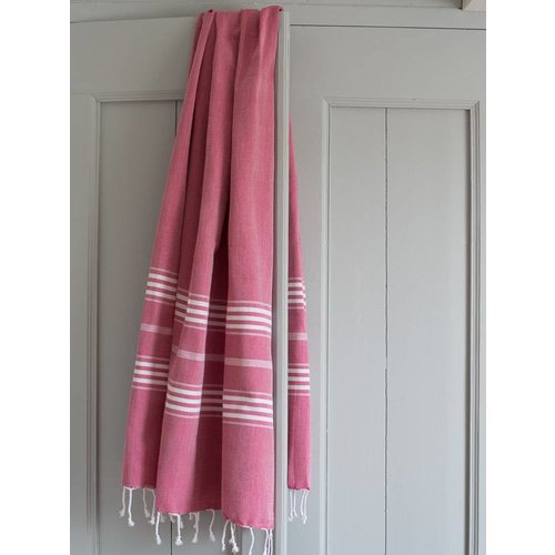 Ottomania Hamamdoek Ottomania 100 x 210 cm cerise Ottomania Hamamdoek Ottomania 100 x 210 cm cerise