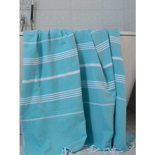 Ottomania hamamdoek Ottomania 160 x 220cm aqua Ottomania hamamdoek Ottomania 160 x 220cm aqua