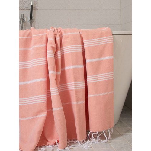 Ottomania hamamdoek Ottomania 160 x 220cm donkerperzik Ottomania hamamdoek Ottomania 160 x 220cm donkerperzik