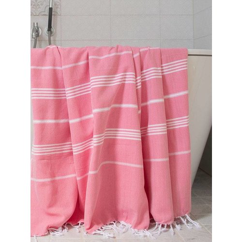 Ottomania hamamdoek Ottomania 160 x 220cm zuurstokroze Ottomania hamamdoek Ottomania 160 x 220cm zuurstokroze
