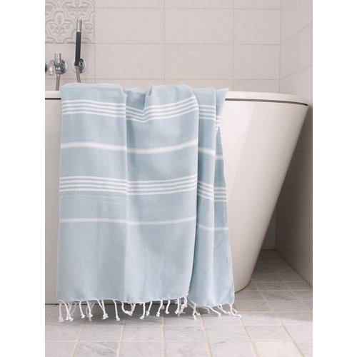 Ottomania hamamdoek Ottomania 160 x 220cm zeegroen Ottomania hamamdoek Ottomania 160 x 220cm zeegroen