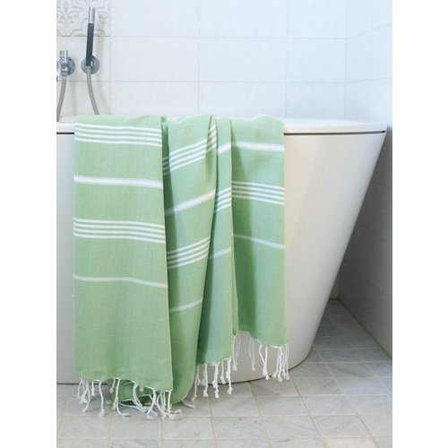 Ottomania hamamdoek Ottomania 160 x 220cm pistache Ottomania hamamdoek Ottomania 160 x 220cm pistache