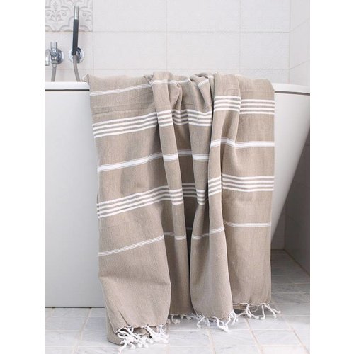 Ottomania hamamdoek Ottomania 160 x 220cm olijfgroen Ottomania hamamdoek Ottomania 160 x 220cm olijfgroen