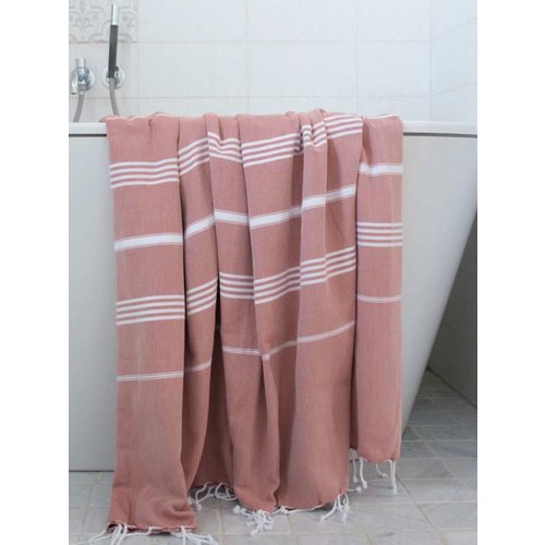 Ottomania hamamdoek Ottomania 160 x 220cm koper Ottomania hamamdoek Ottomania 160 x 220cm koper