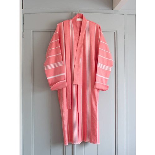 Ottomania hamam badjas Ottomania koraalrood M/L Ottomania hamam badjas Ottomania koraalrood M/L