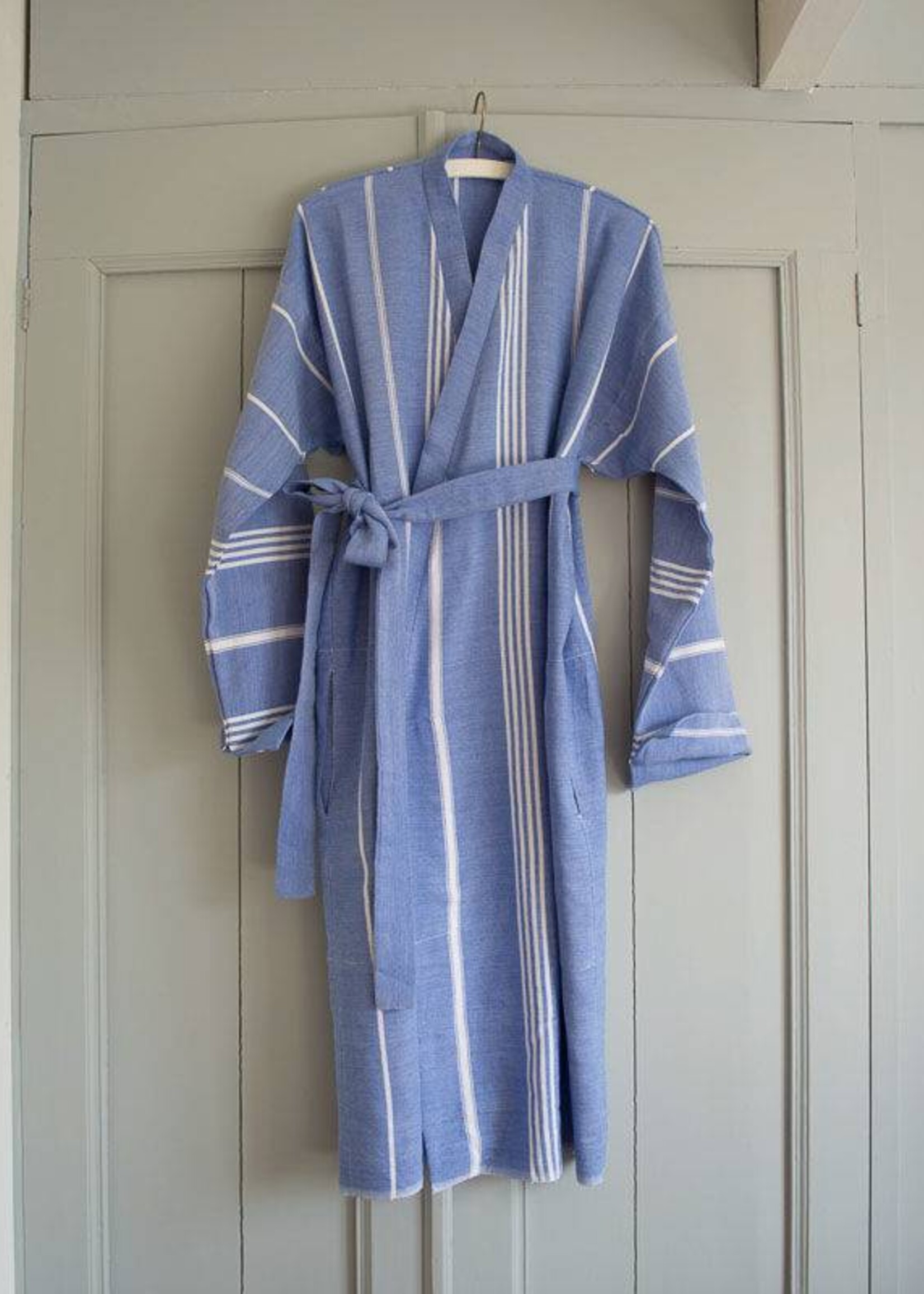 Ottomania kimono hamam badjas Ottomania volwassenen grieksblauw