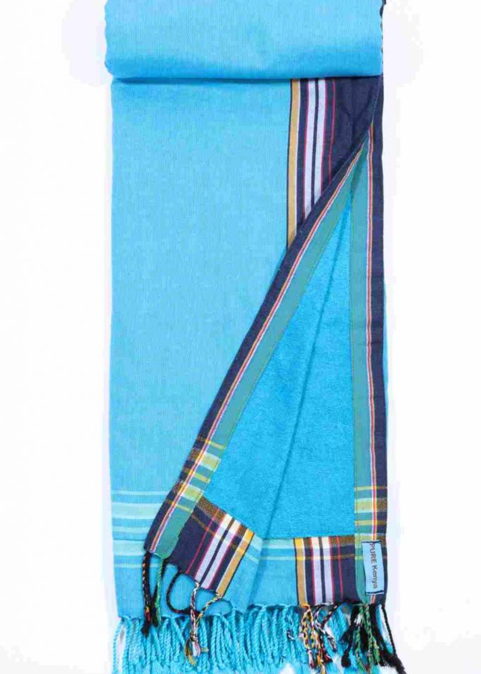 PURE Kenya Kikoy strandlaken Jambo blue 95 x 170 cm