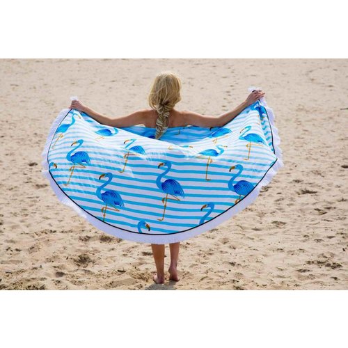 Call it Fouta! Rond strandlaken Call it Fouta! Gypsy Flamingo blue fringe Call it Fouta! Rond strandlaken Call it Fouta! Gypsy Flamingo blue fringe