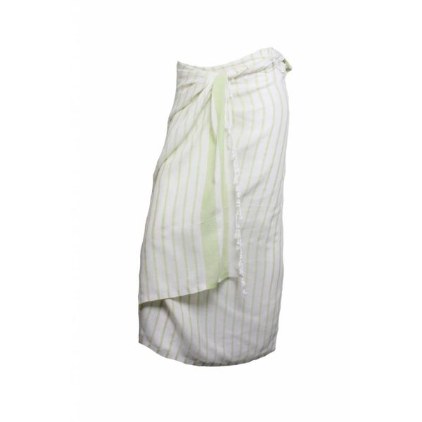 Sneldrogende handdoek: hamamdoek Aqua Streeps Green