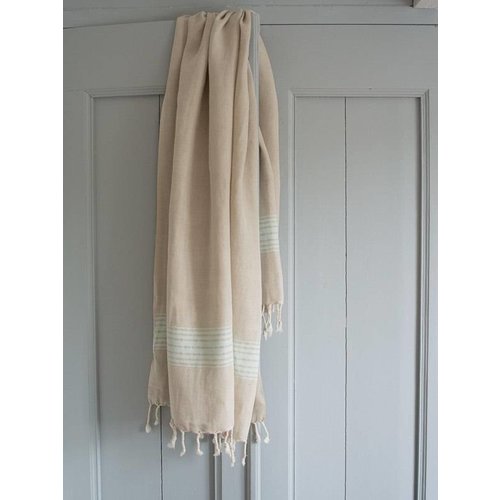 Ottomania Linnen handdoek lichtturquoise Ottomania Linnen handdoek lichtturquoise