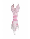 Sneldrogende handdoek: hamamdoek Aqua Streeps Pink