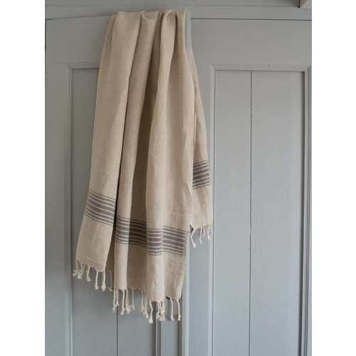Ottomania Linnen handdoek zwart Ottomania Linnen handdoek zwart