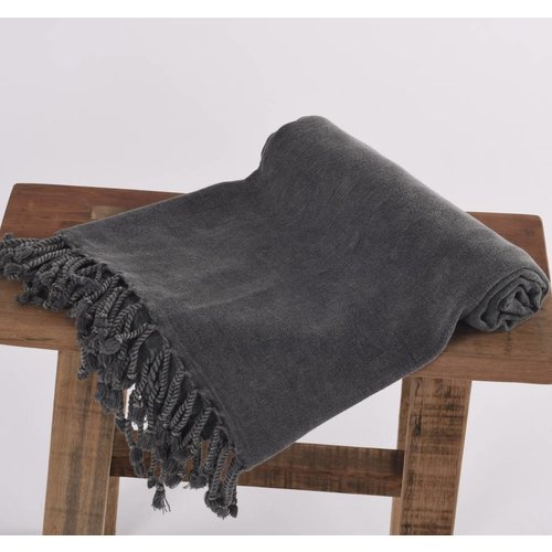 hamamdoek Stone antraciet hamamdoek Stone antraciet