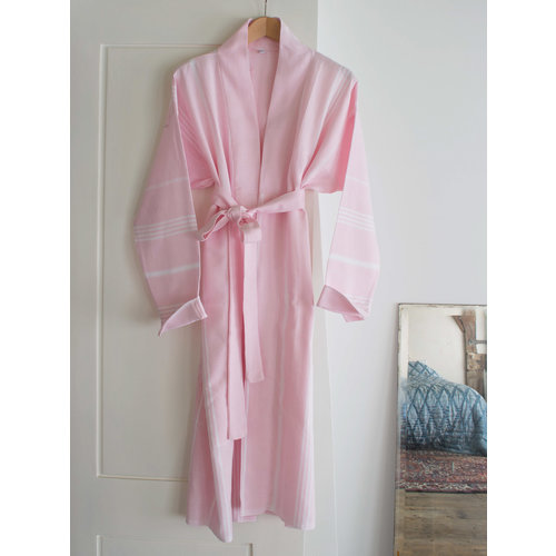 Ottomania hamam badjas Ottomania poederroze S/M Ottomania hamam badjas Ottomania poederroze S/M