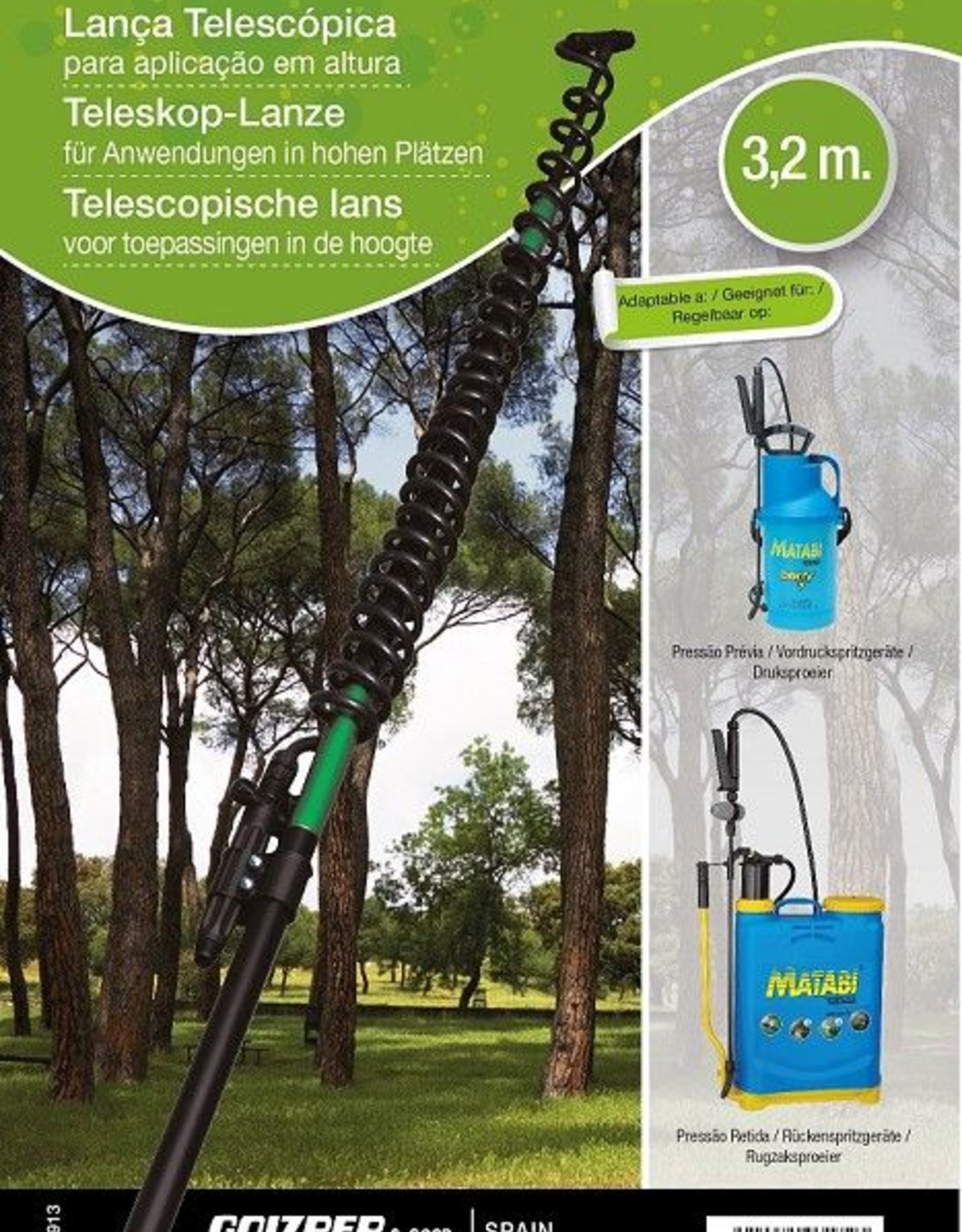 Matabi Matabi telescopische lans 3,2 meter