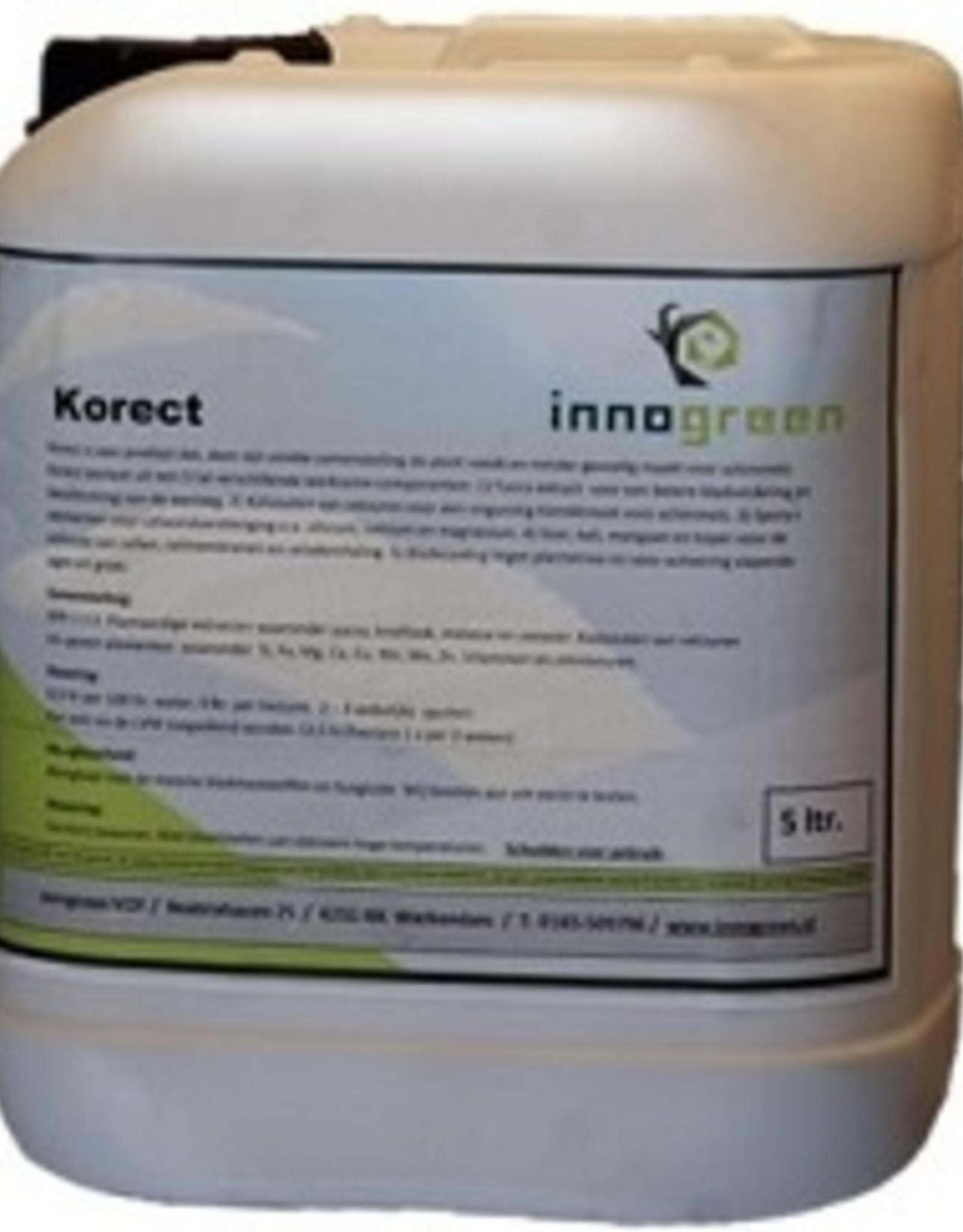Innogreen Korect ® Vloeibare bladmeststof NPK 1-1-2 + Fe + Si