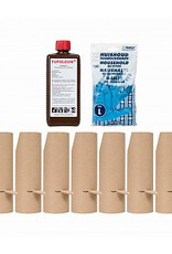 Brimex Tupoleum Brimex 7 kartonnen kokers Ø 7cm  100% afbreekbaar incl. 500ml Tupoleum