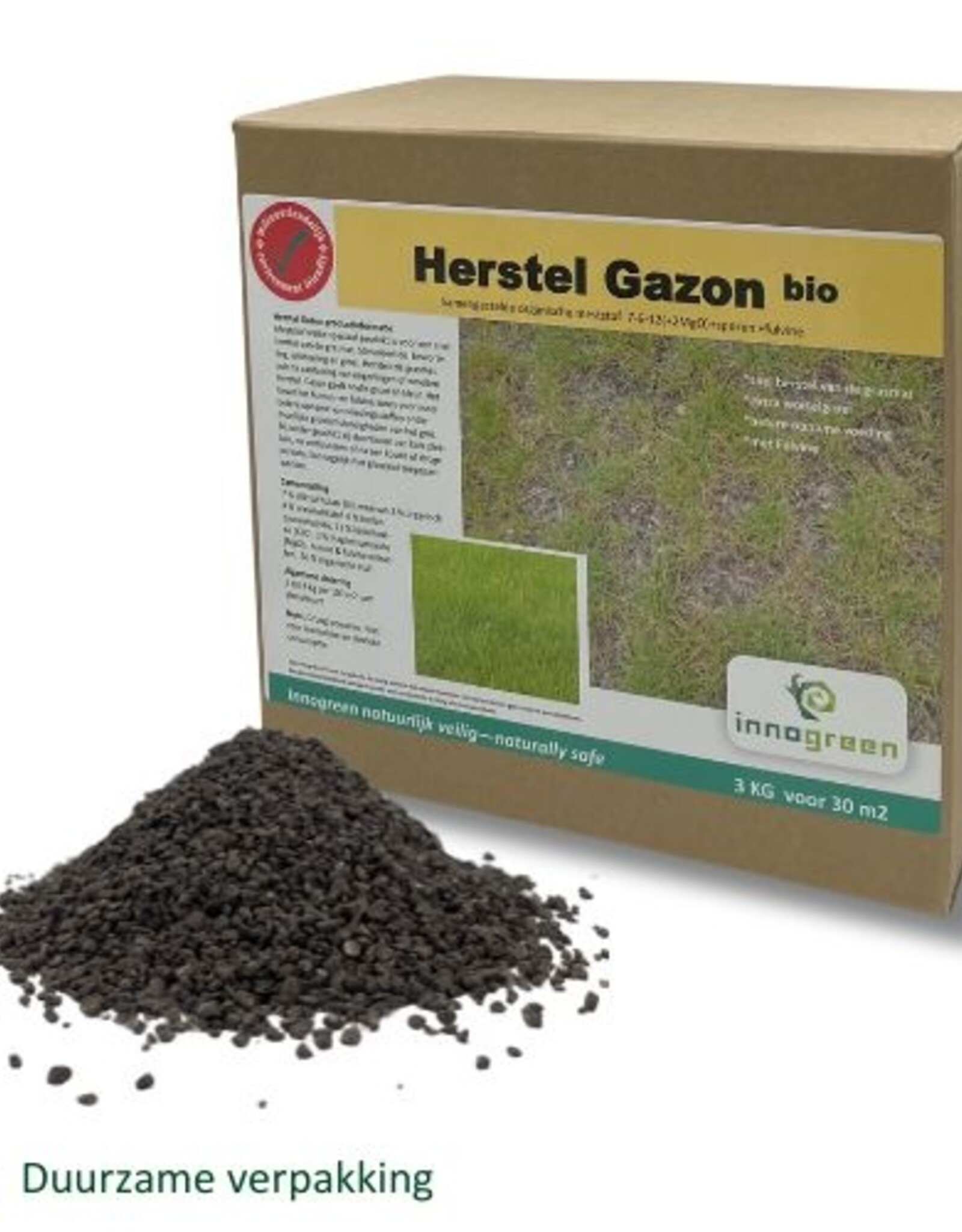Innogreen Innogreen Repair Mix 7-6-12 + 3 MgO + sporen + fulvine